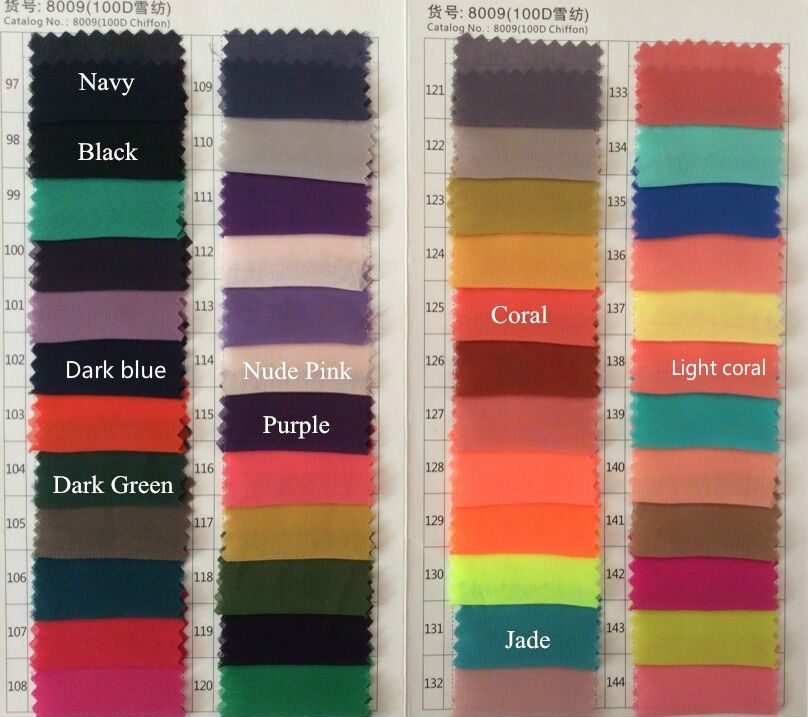Color Sample Chart