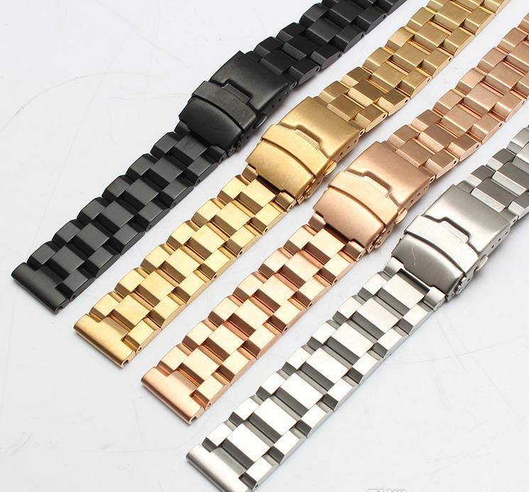 Matte Watchband Strap Unpolished Watch Straps Bracelet 18mm 20mm 22mm ...