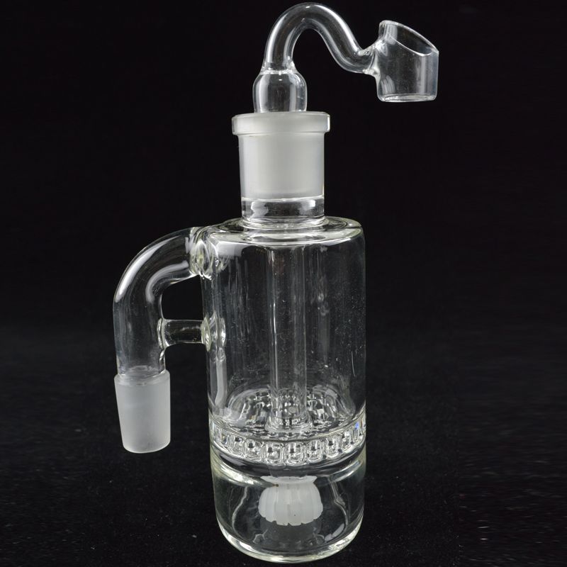 2021 Dropdown Glass Percolator Ash Catcher 18.8mm Water Pipe Inline Perc Nice Double