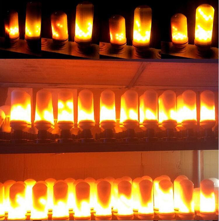 E27 Dynamic Led Flame Lights 3 Modes Effect Fire Light Bulbs Christmas Lights Atmosphere Lighting Fire Bulbs For Party Holiday From Hasense1 2 28 Dhgate Com
