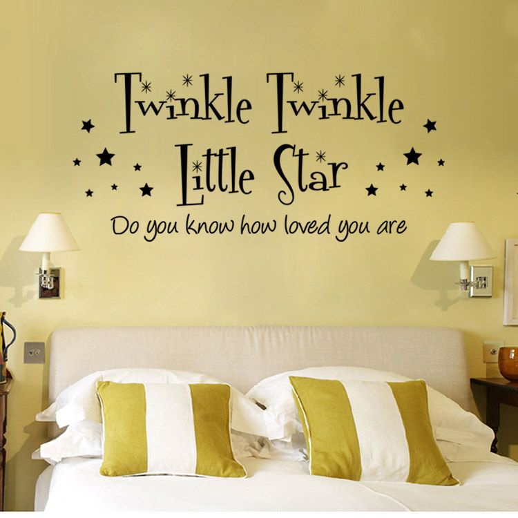 Grosshandel Twinkle Twinkle Little Star Wand Zitat Baby Kids Room Dekoration Aufkleber Aufkleber Kunst Wand Home Poster Wall Decor Von Magicforwall
