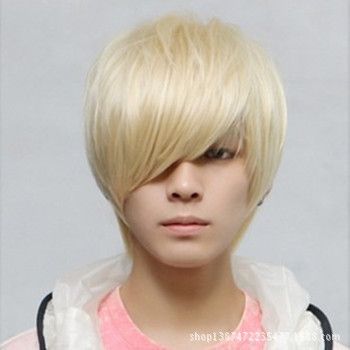 New Fashion Short Hair Wig Men Wigs Synthetic Handsome Korean