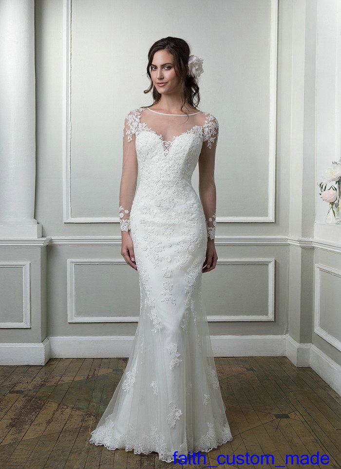 lillian west long sleeve wedding dress
