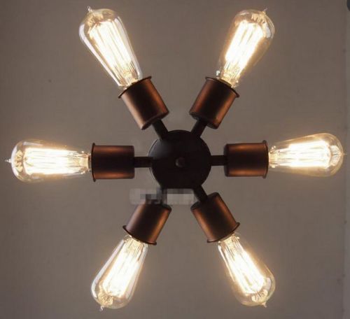 Vintage Industrial Diy Ceiling Lamp Bell Glass Pendant Lighting
