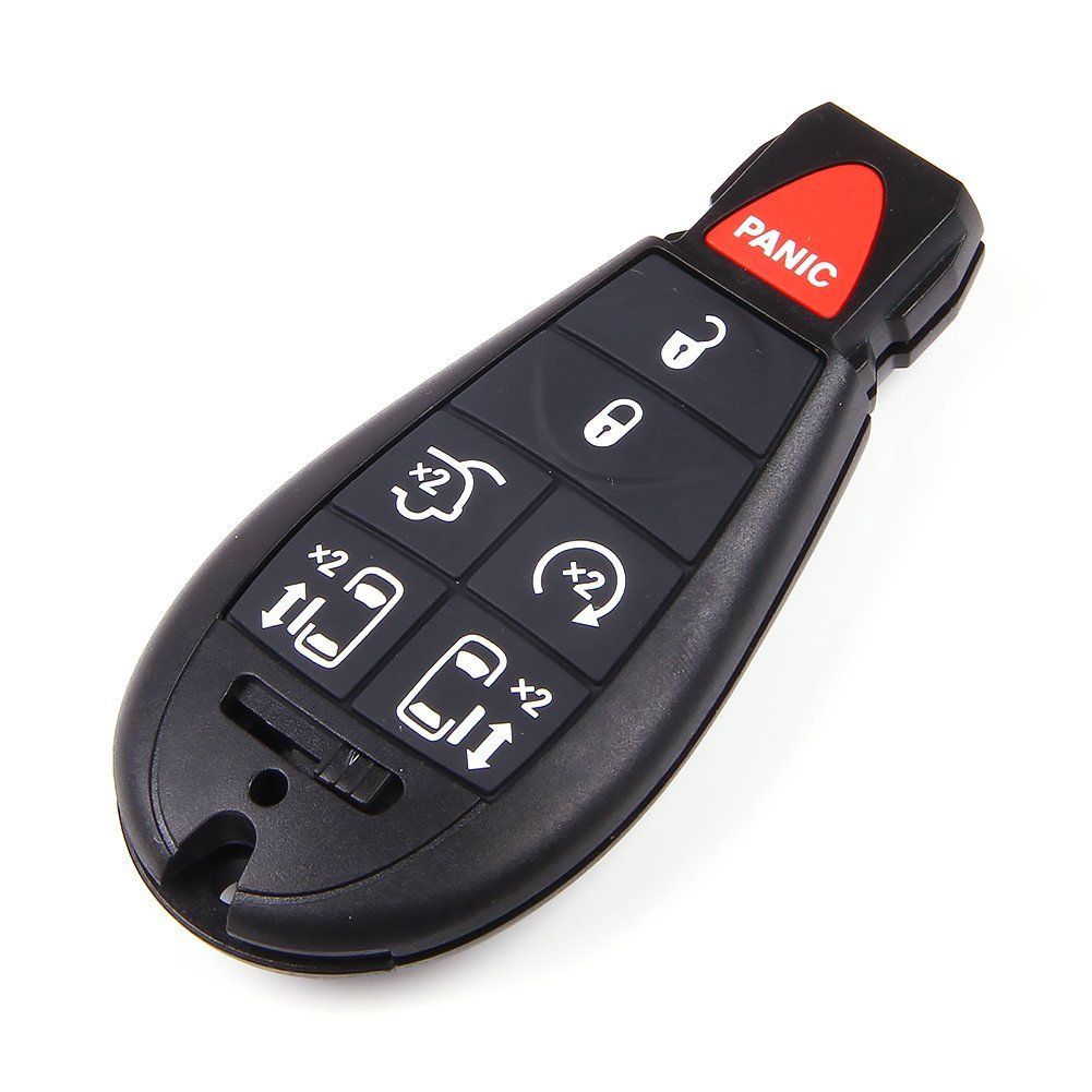 6 Button Remote Key Fob Case Shell+Key Blade Fit for Chrysler Town&Country Dodge 
