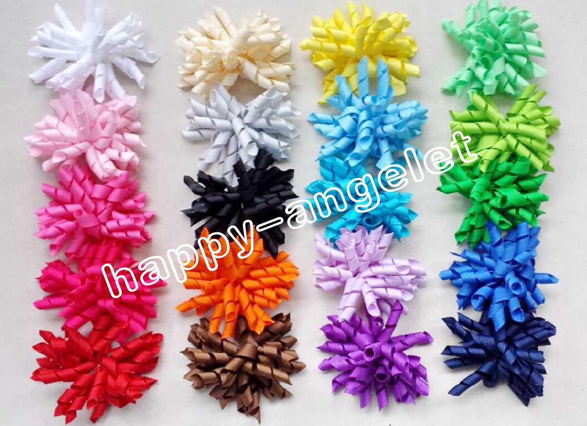curly ribbon hair bows