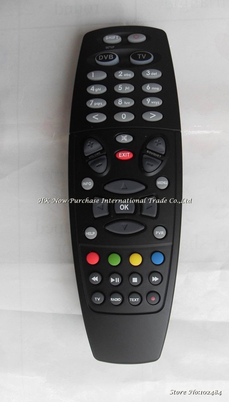 X10 Remote Control For DreamBox DM800 HD Pro Series Satellite Receiver Black With Logo For