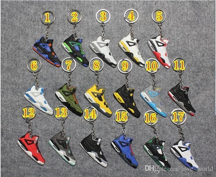 Fashion Basketball Shoe Keyring KeyChain Charm Sneakers Keyrings
