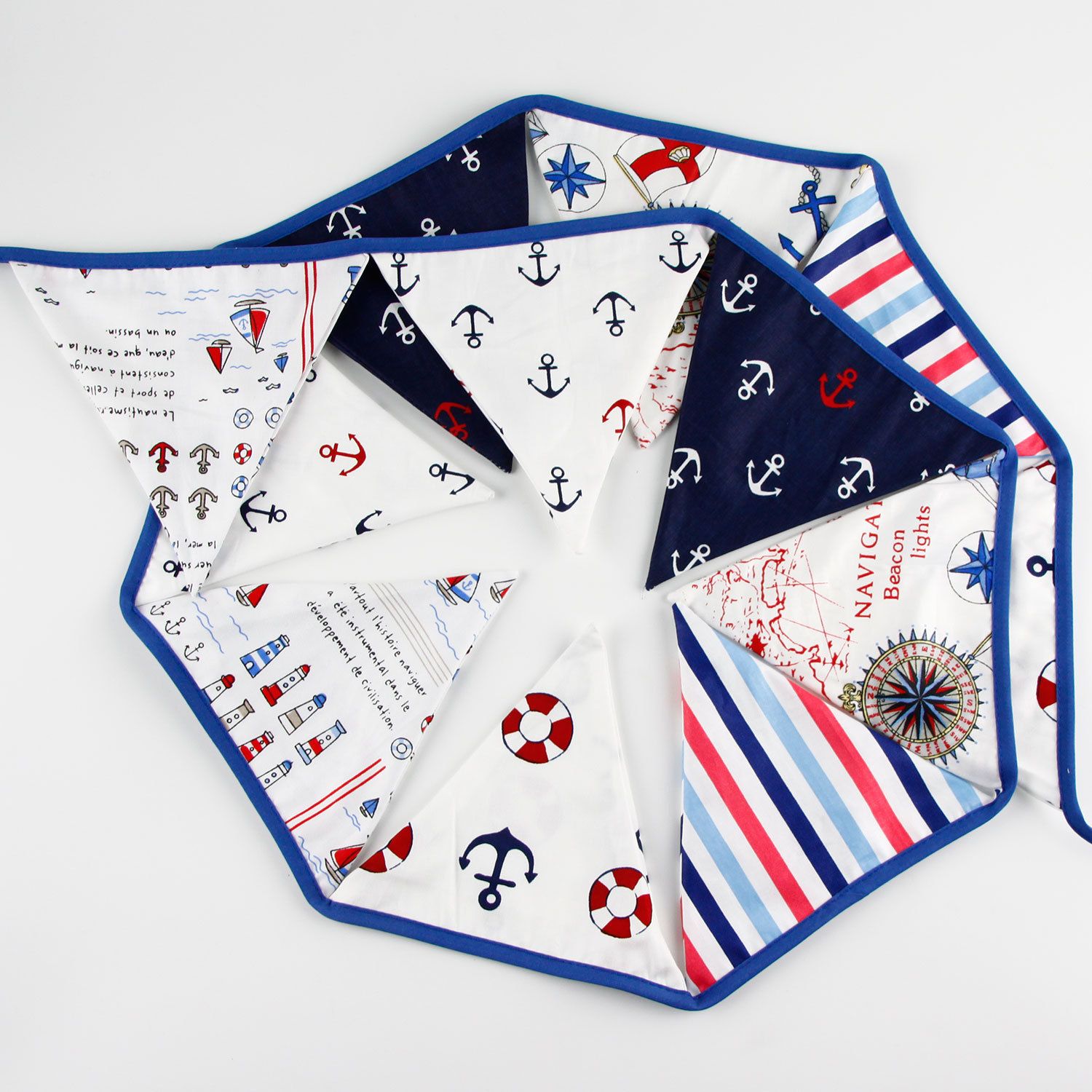 PERSONALISED BUNTING-PIRATE NAUTICAL STYLE ANY NAME-£1 PER FLAG FREE P/&P