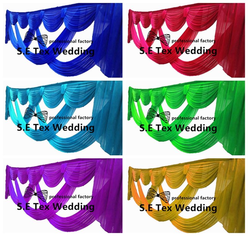 2019 Wholesale Price Front Swag Drape For Backdrop Curtain Stage