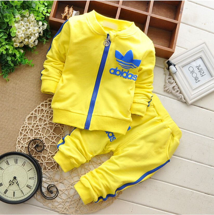 ! 2015 Spring New Children Cotton Long Sleeved Track Suit Two.Clothing