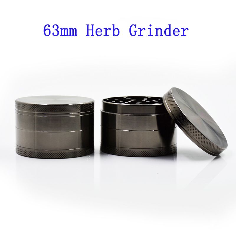 Herb Grinder 4 Parts Metal Herb Grinders Crushing Equipment 63mm