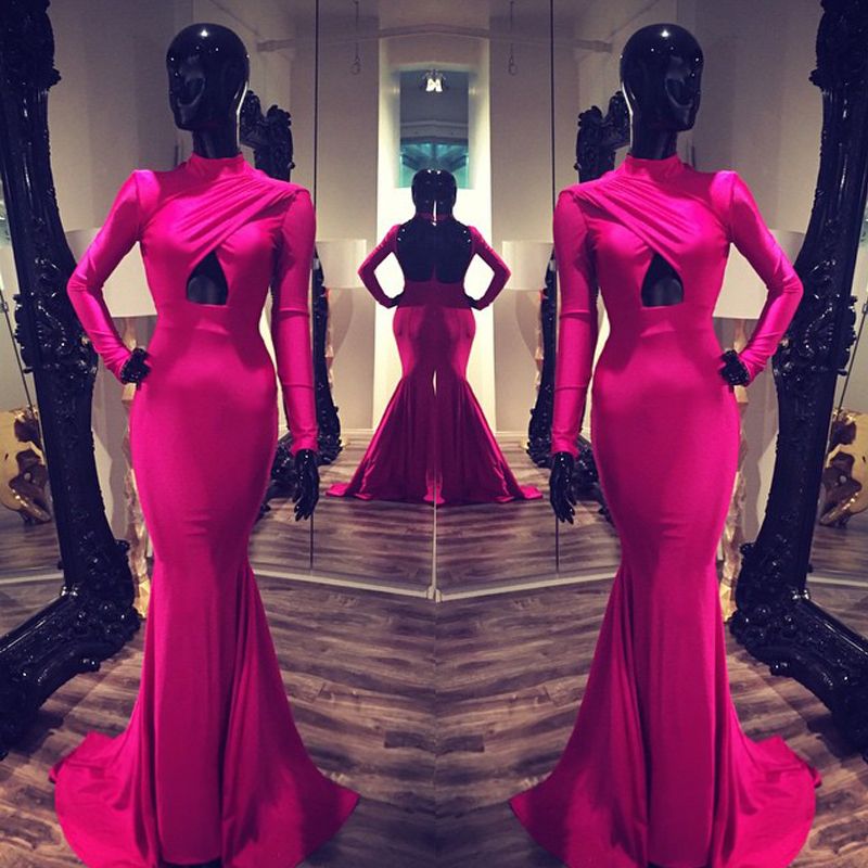michael costello pink dress