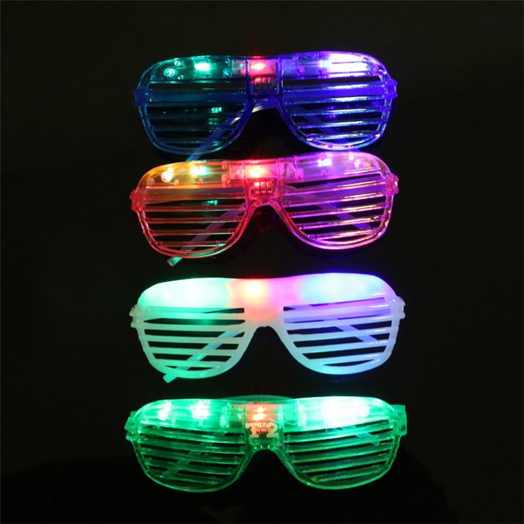 2021 Blinking LED Shutter Eye Glasses Party Light Up Flashing Novelty