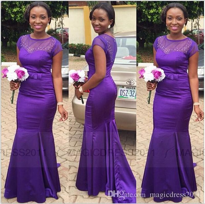 african purple dress