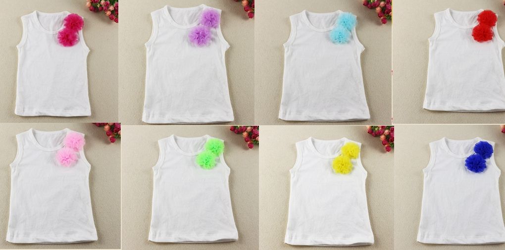 Xmas Hot Red Pettitop Tank Top Shirt Rosette Girls 1-8Y