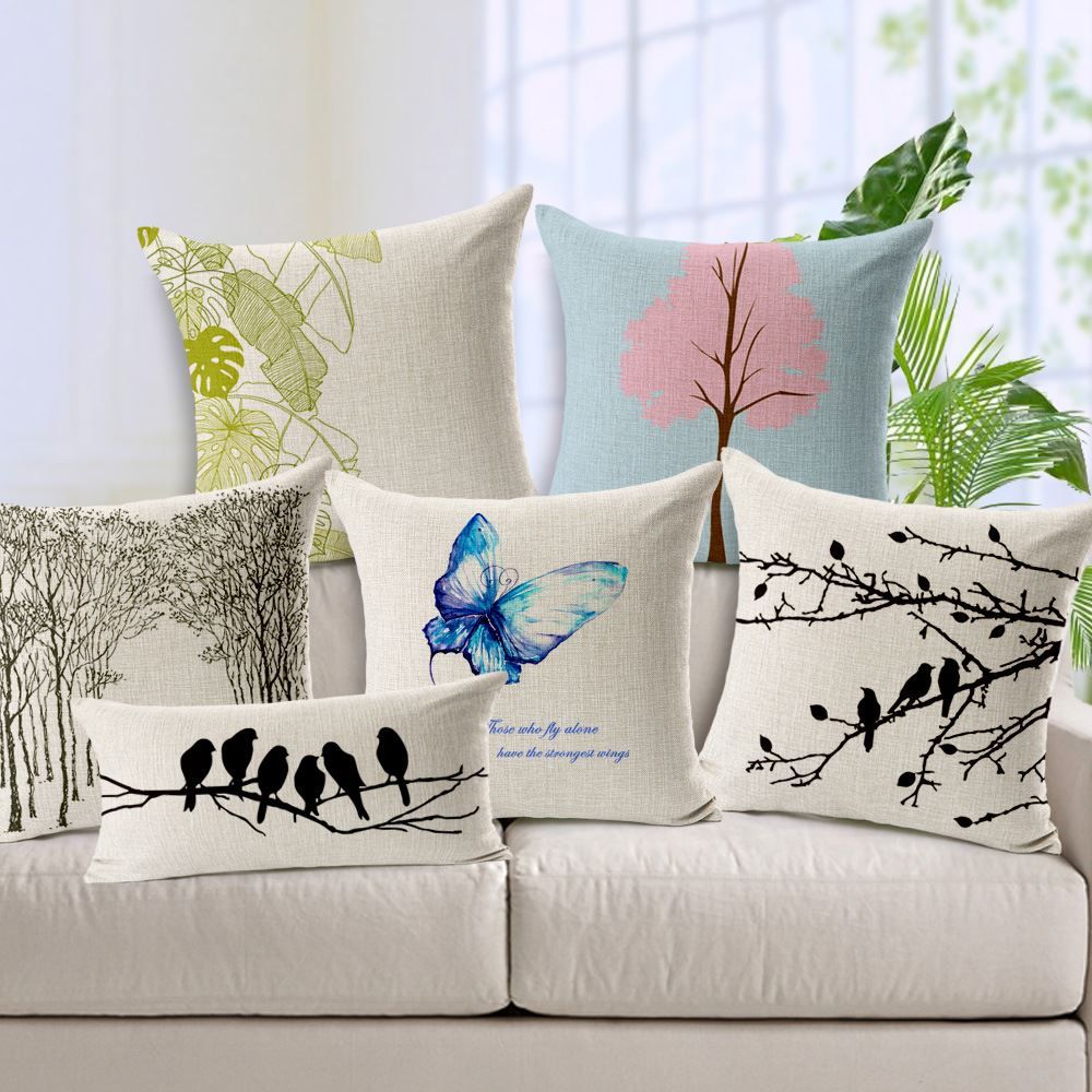 US SELLER-butterfly cushion cover throw pillow covers wholesale 