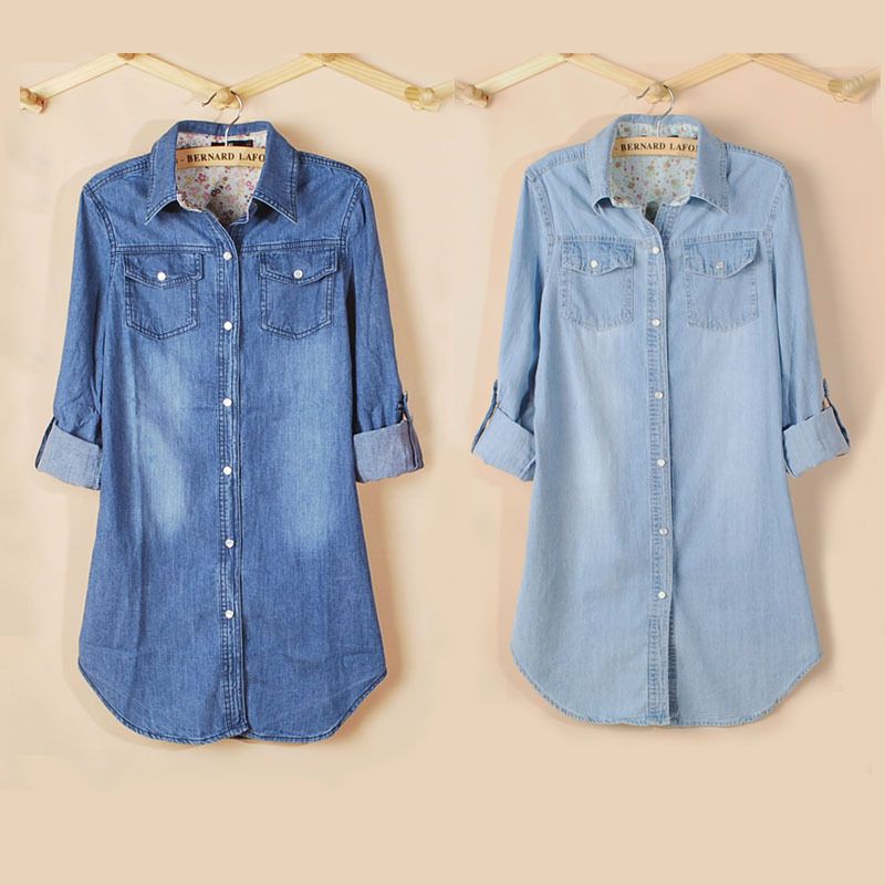 blusas largas con jeans