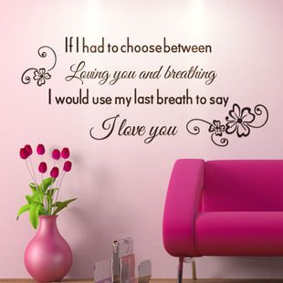 Acheter Romantiques Messages D Amour Autocollants Muraux