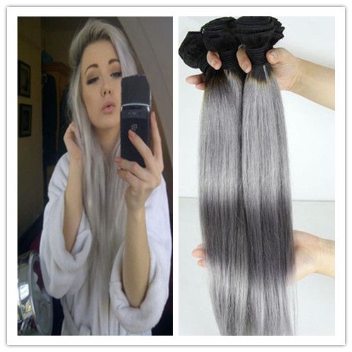 hair extensions gray