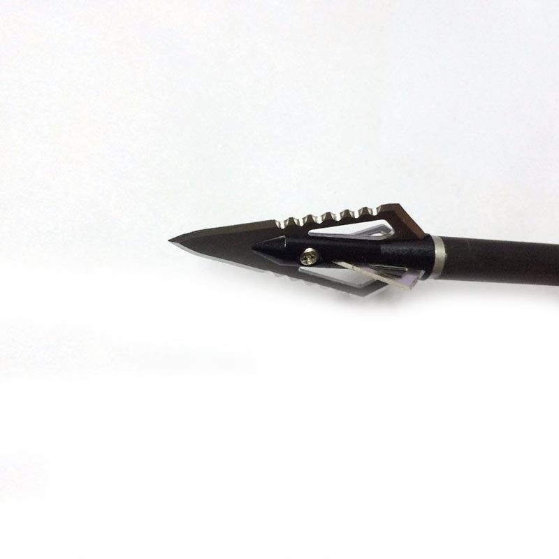 24PCS Jagd Broadheads 100 Korn-Blatt-breite Pfeil-Köpfe Pfeil-Schraube Spitzen