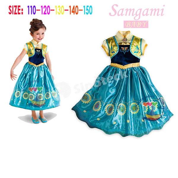 Vestido bordado de princesa anna para mulheres, vestido cosplay de coroação  frozen para mulheres|Fantasias de filme \u0026 TV| - AliExpress
