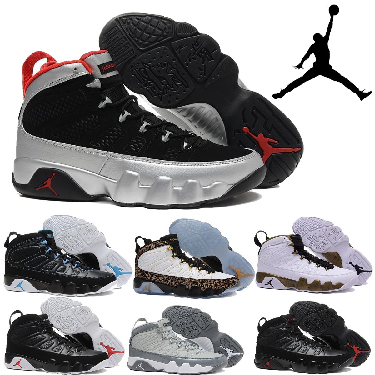 men's air jordan 9 retro basketball shoes