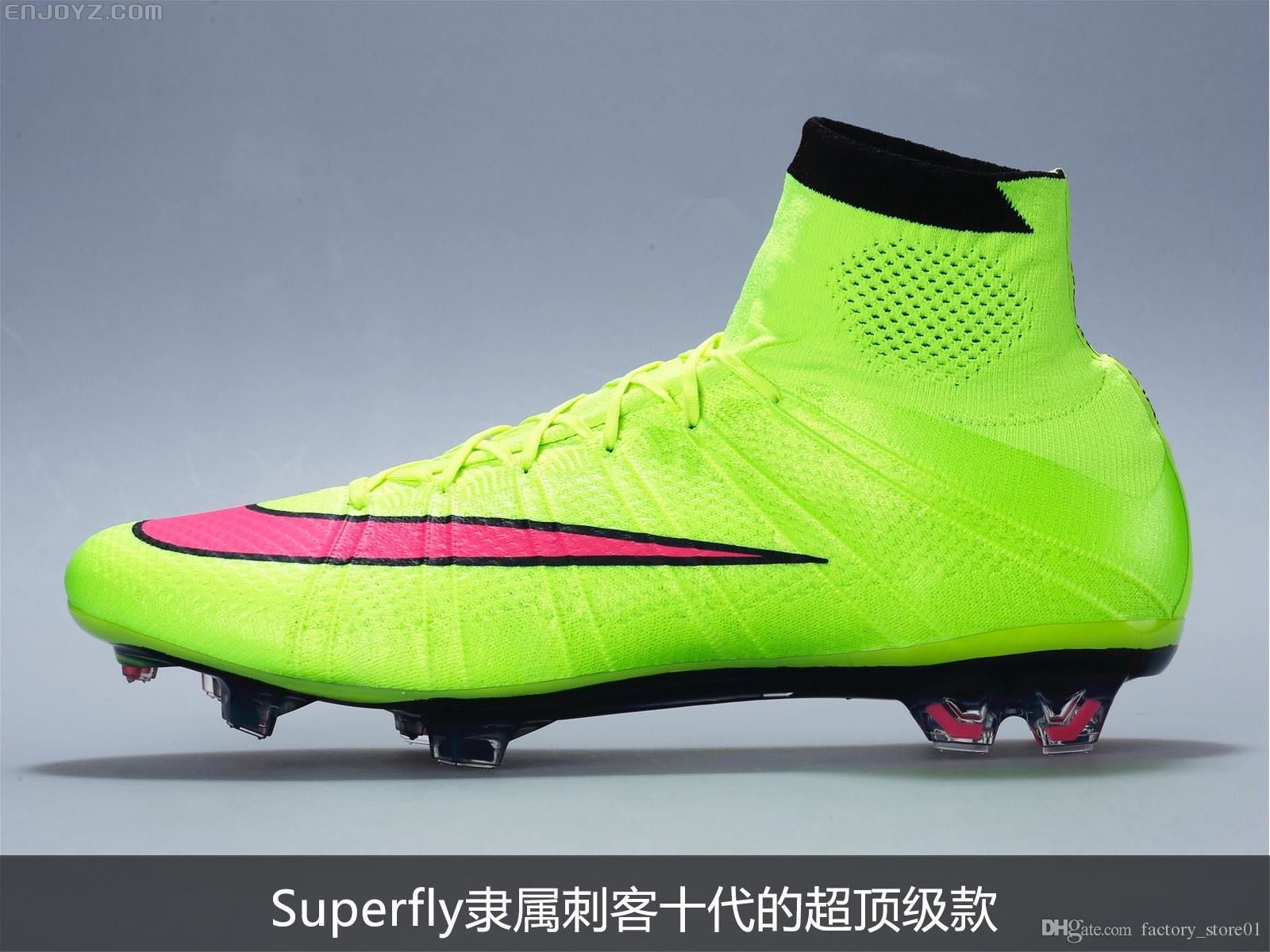 Nike Mercurial Superfly FG Volt / Hyper Rosa / Negro Amarillo Fluorescente  Zapatos De Fútbol Para Hombre Los Hombres Del Tamaño 39 45 Botas De Fútbol  Por Factory_store03, 86,16 € | Es.Dhgate.Com