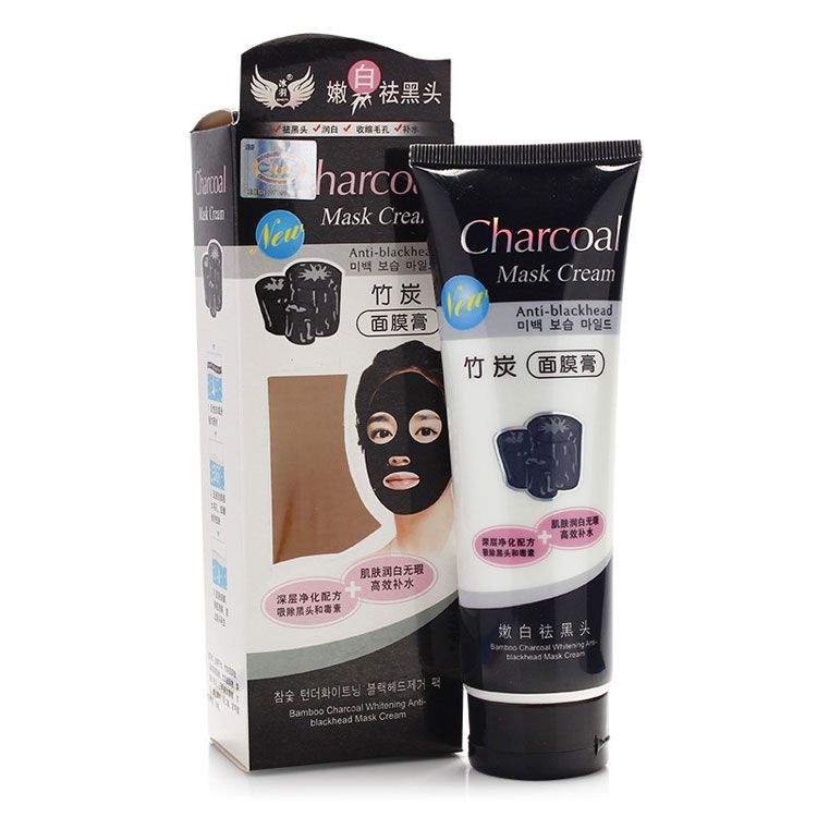 black charcoal mask
