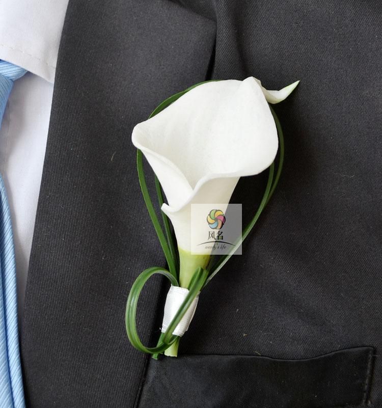 Red Calla Lily Corsage or Boutonniere