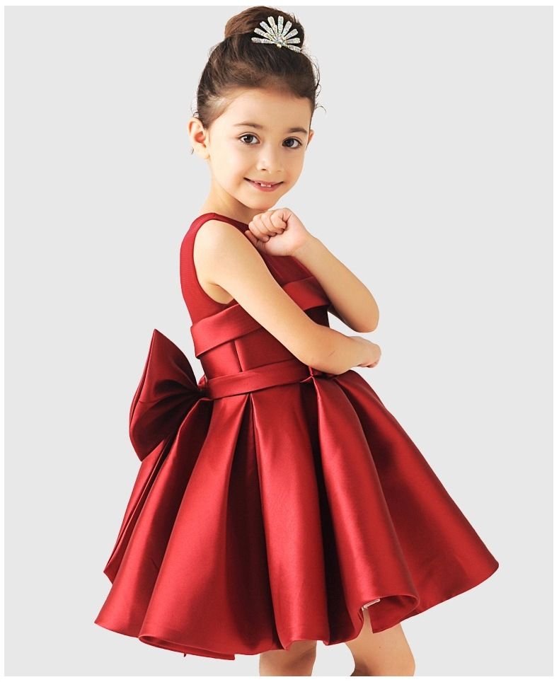 kids red christmas dress