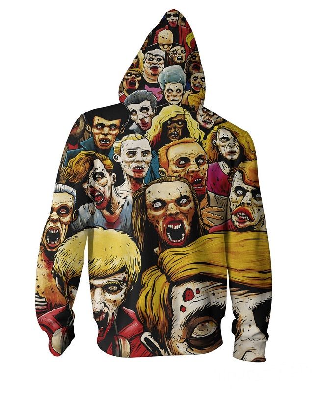 2021 New Mens Hotline Miami Zip Up Hoodies 3d Print