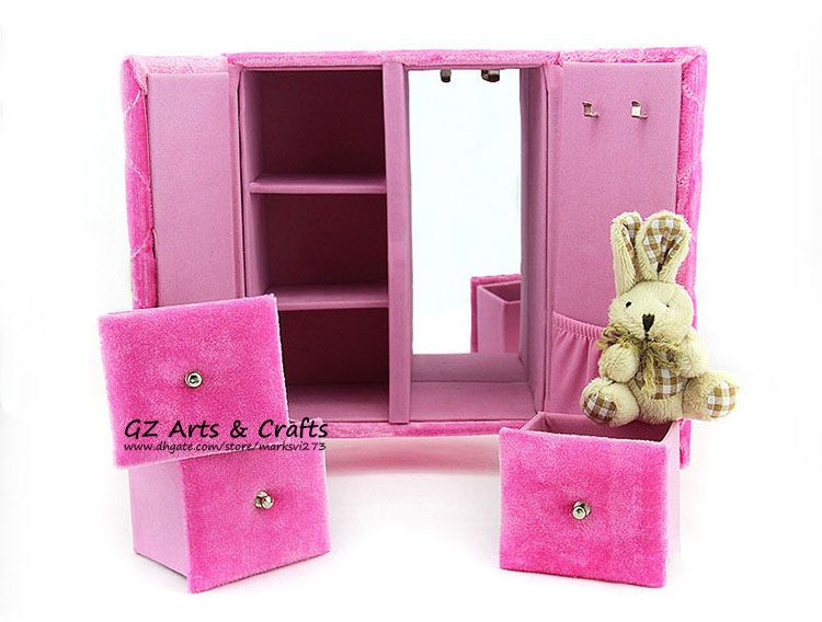 Discount Velvet Sofa Jewelry Box Jewelry Display Stand Pink Jewellery