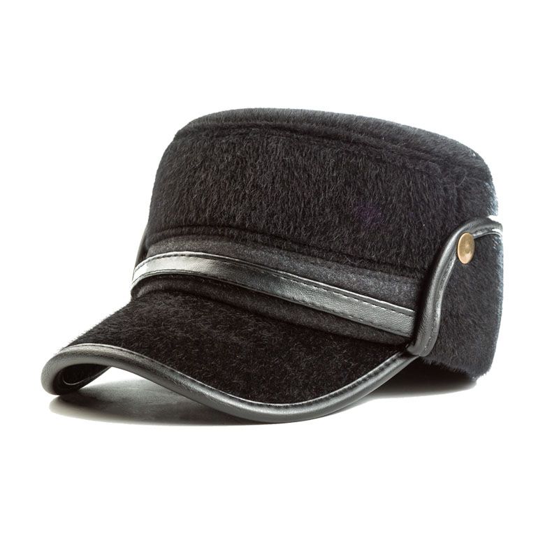 faux fur baseball cap