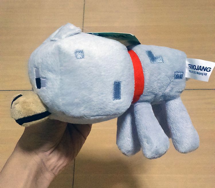 minecraft wolf plush toy