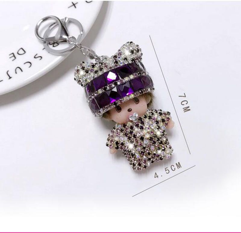 Monchichi Monchichi Porte-clés Luffy Mignon Kering Clé De Voiture Créative Cloche Pendentif