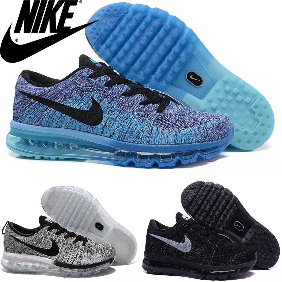 Nike Flyknit Air Max 2016 Mens Running Womens Running, zapatos 100% originales Maxes Men