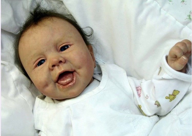 smiling reborn doll