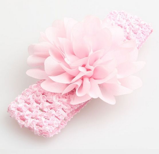 EG/_ 10pcs Baby Girls Infant Toddler Flower Headband Chiffon Hair Band Headwear B