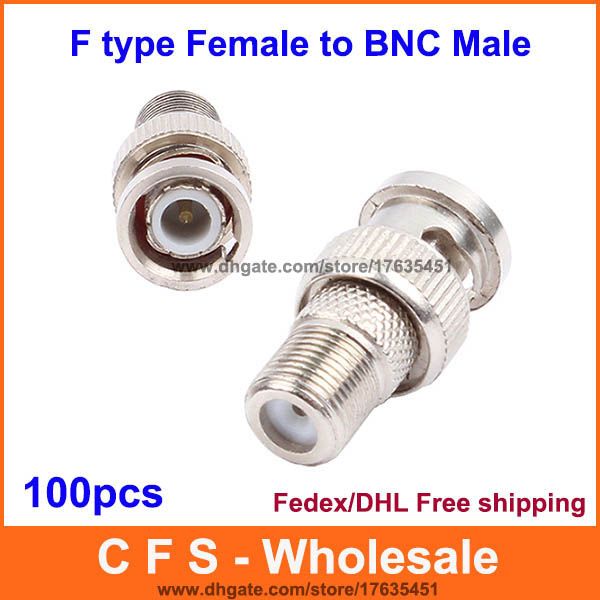 Compre Bnc Macho Para F Tipo Femea Adaptador De Conector Para Rg6 Rg59 Cabo Para Camera De Cftv Fedex Dhl Shippinng Livre De Factoryshipping 214 61 Pt Dhgate Com