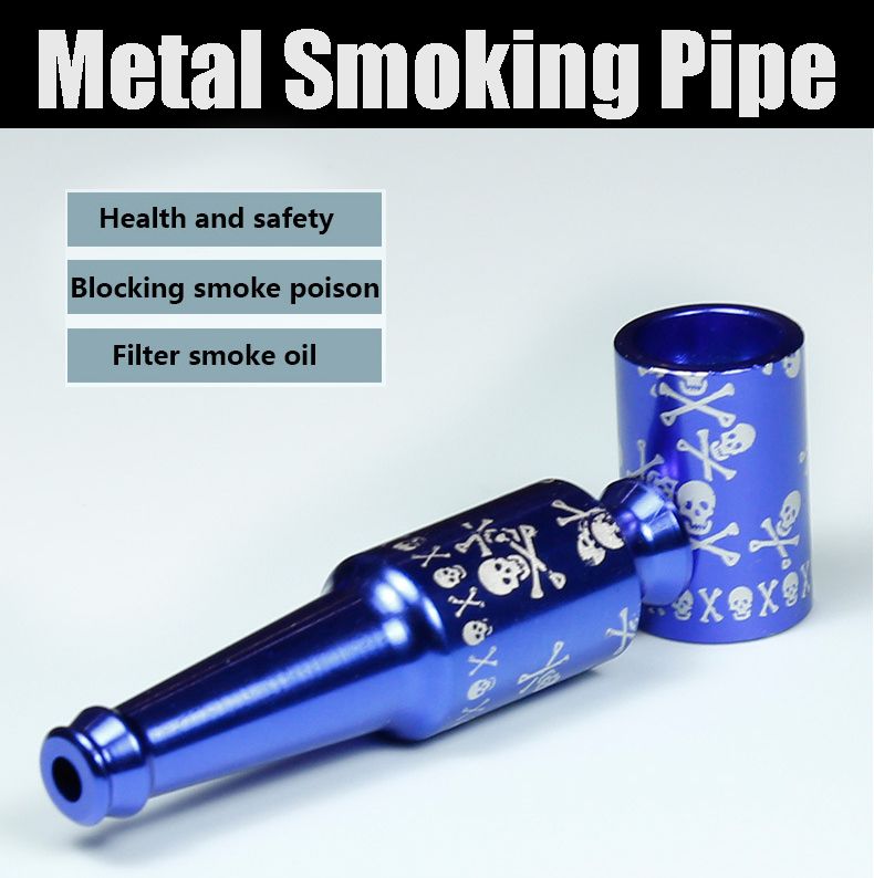 Metal Filter Pipe Aluminum Smoking Pipes Detachable Smoking Accessories