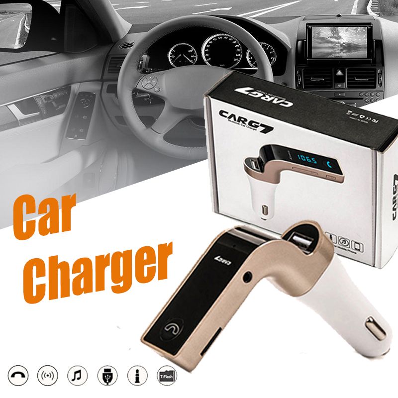 G7 Bluetooth Car Kit Handsfree FM Transmitter Radio MP3 Player USB Charger lot /&