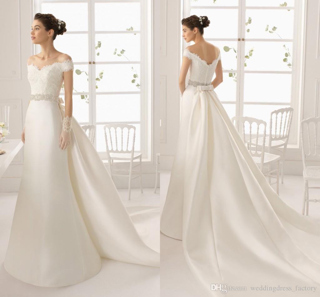 MK03233 2015 Elegant White Off Shoulder Sheath Wedding Dress Sexy