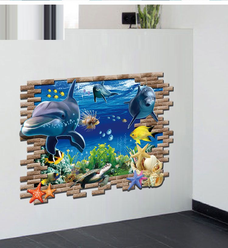 Finding Nemo 3D Window View Wall Stickers Kids Nursery Decor Art Mural Decal Finding Nemo 3D Window View Wall Stickers Kids Nursery Decor Art Mural Decal