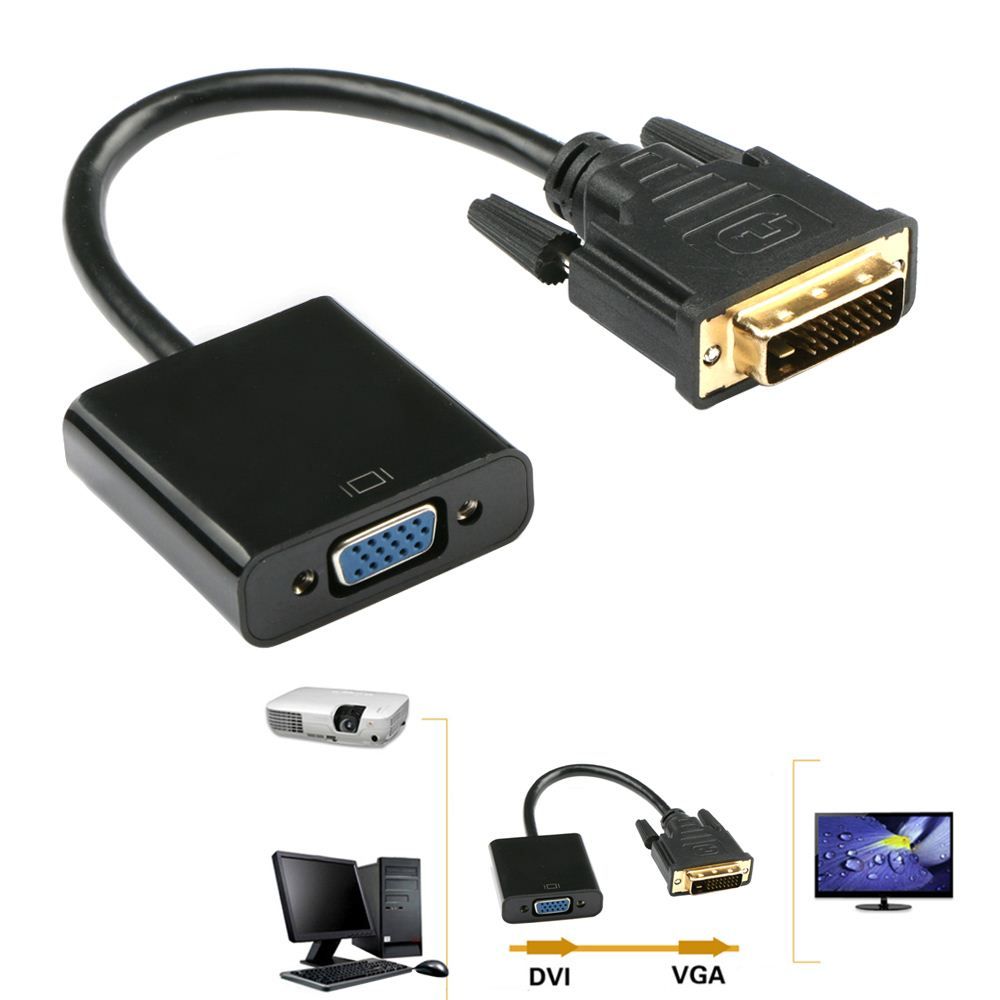 Satin Al Vonets Yuksek Kalite Hd 1080 P Dvi D 24 Vga Hdtv Adaptoru Donusturucu Konnektor Monitor Kablosu Pc Ekran Karti Aksesuarlari Icin Tl169 16 Dhgate Comda