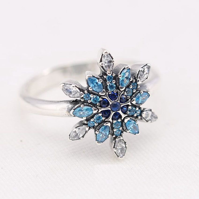 pandora anillo de S925 steriling 100% con anillos de pandora llena de circón