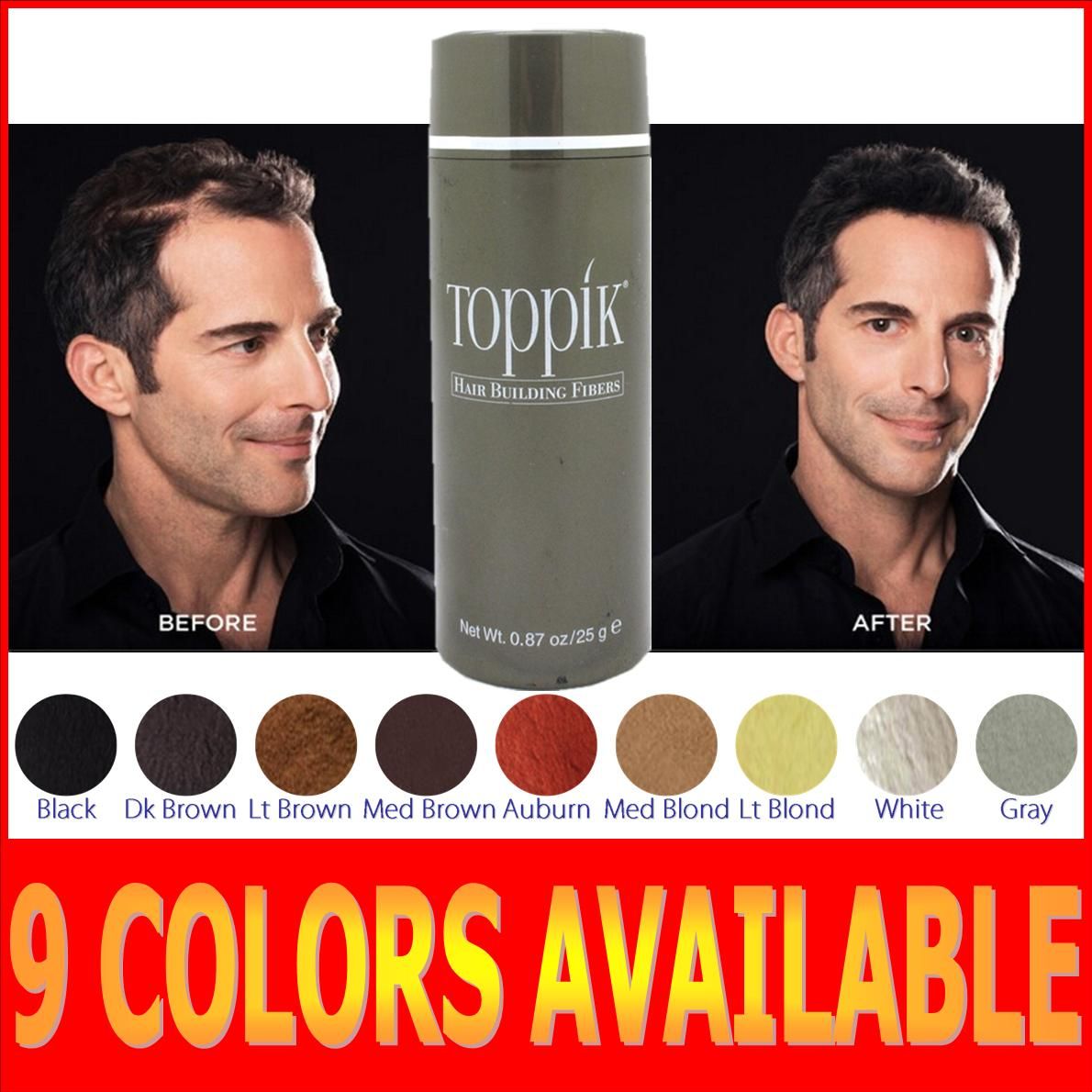 Grosshandel Toppik Beste Haargebaudefaser Fur Sofortiges Haarpuder Des Haarverlustes 25g 9 Farben Verfugbar Von Coco2hong 4 3 Auf De Dhgate Com Dhgate