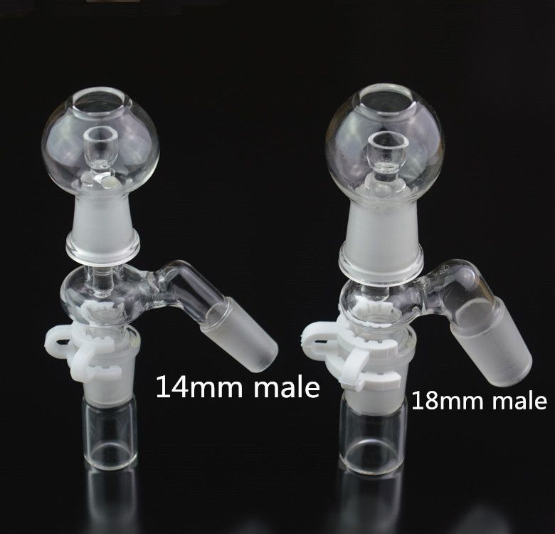 2021 45° 90° Bong Accessories Ash Catcher Adapter 14mm Male 18mm Female