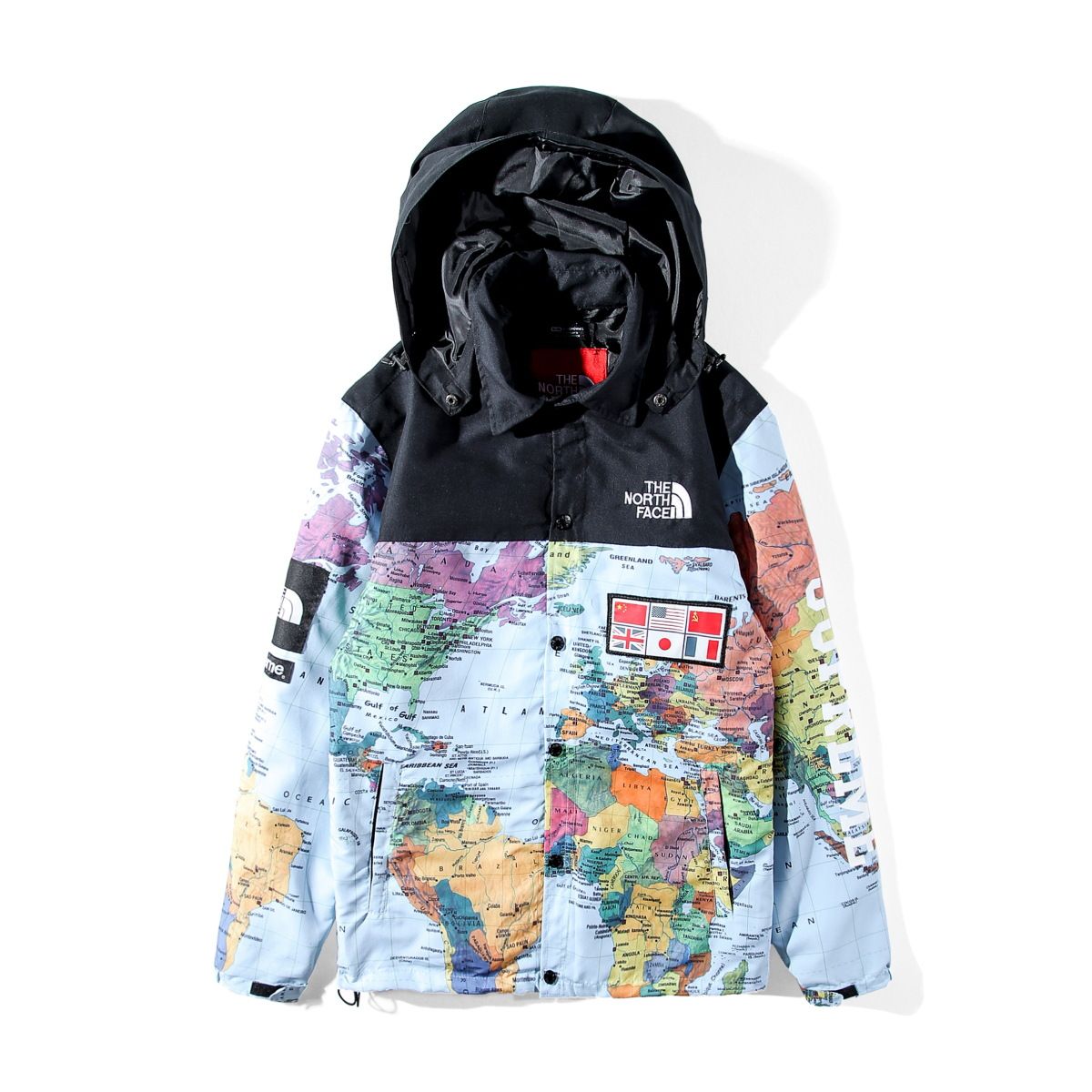 Veste north face carte du monde Clearance