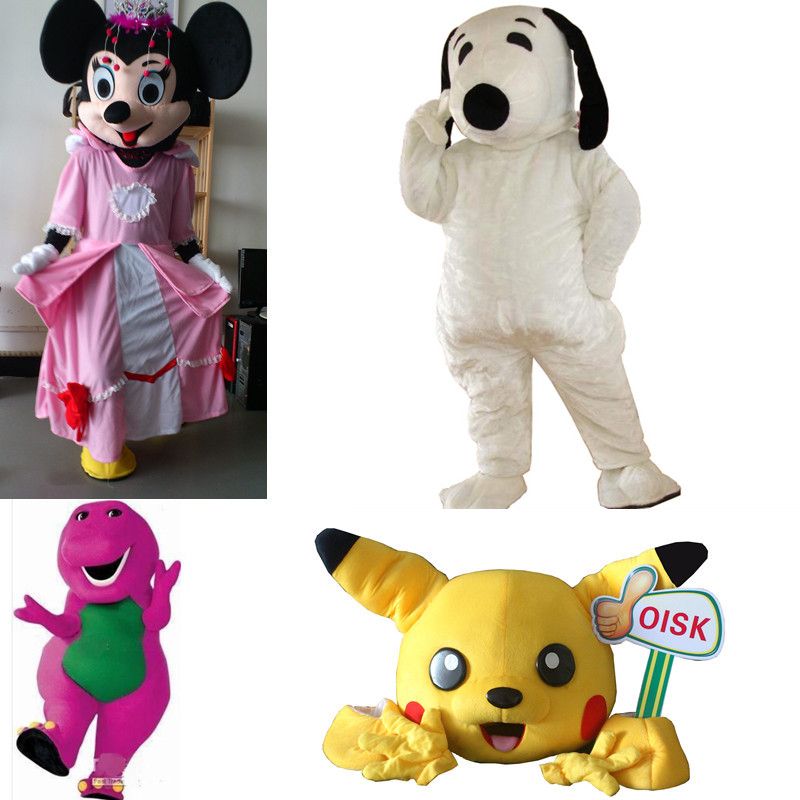 pink minnie mouse mascot costume